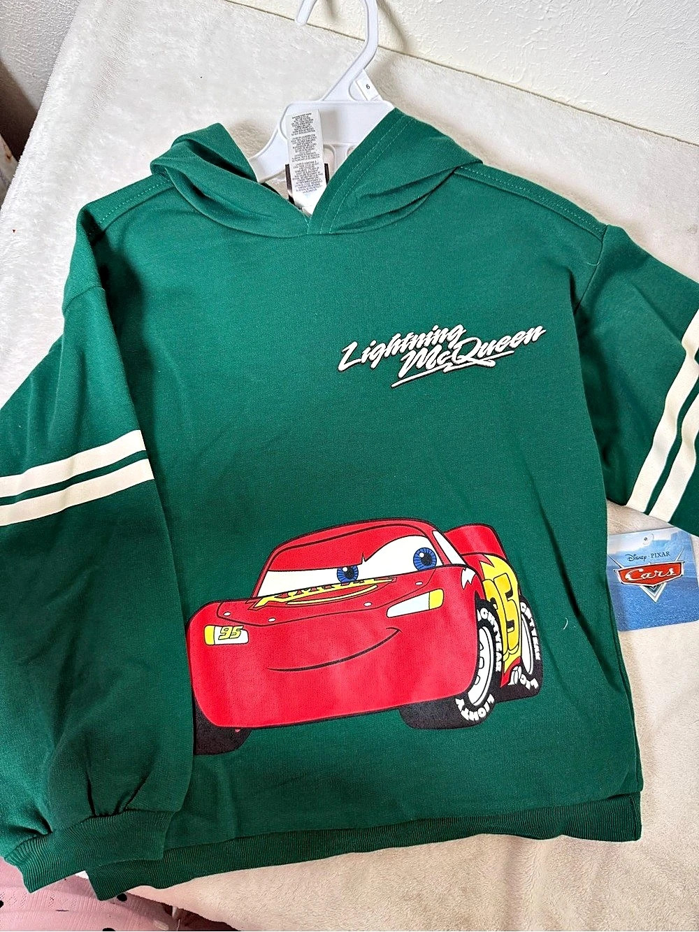 Disney Cars Matching Set Green Boys Size 6 Like New